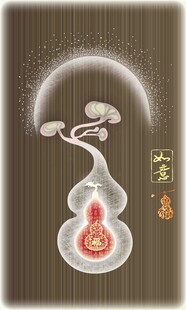 中式葫芦禅意装饰图案