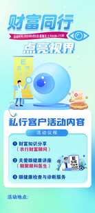 财富管理服务眼科海报