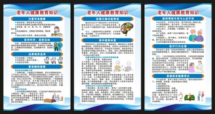 老年健康宣传周展板