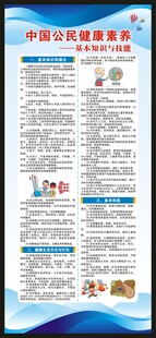 中国公民健康素养66条展架