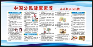 中国公民健康素养宣传栏