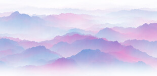 梦幻渐变云海山峦美景