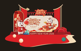 马年场景布置