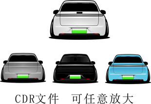 汽车矢量图案理想