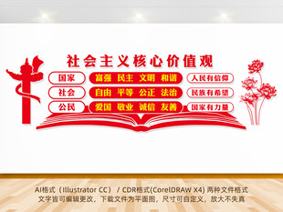 社会主义核心价值观文化墙