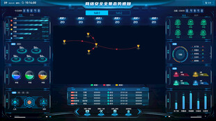 科技风数据可视化界面