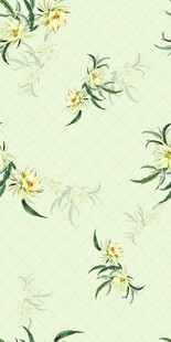 清新淡雅花卉图案背景