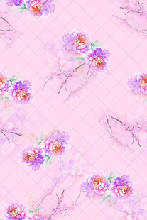 粉色花卉图案背景纹理