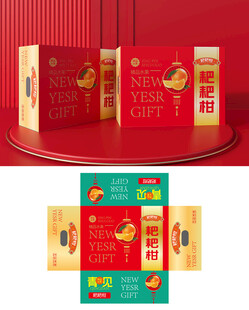 喜庆新年礼盒包装设计
