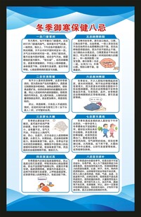 冬季养生健康知识海报