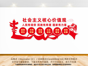社会主义核心价值观文化墙