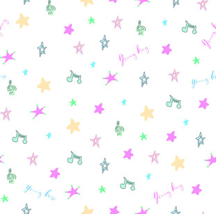多彩星星图案背景