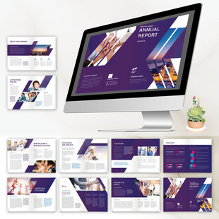 金融画册indesign模板