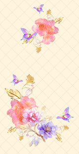 复古花卉图案设计元素