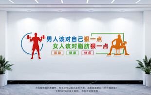 健身房文化墙