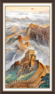 万里长城玄关装饰画