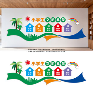 小学生文明礼仪文化墙