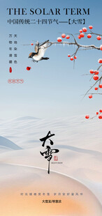 大雪节气海报
