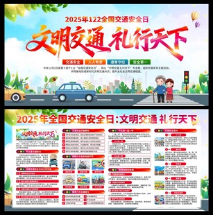 2025年全国交通安全日展板