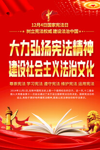 弘扬宪法精神海报
