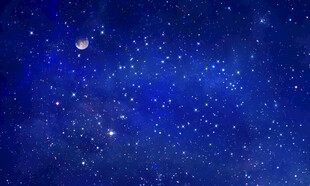 蓝色星空天花软膜背景