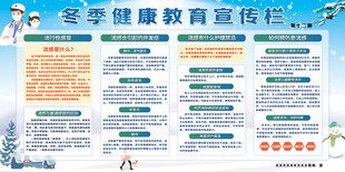 冬季健康教育宣传栏