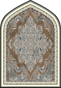 精美拱形花纹地毯图案