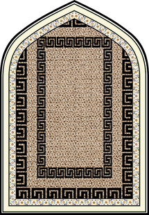 古典花纹拱形地毯图案