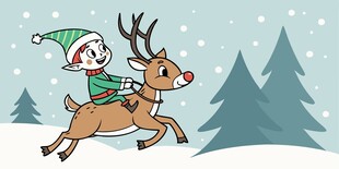 圣诞节驯鹿