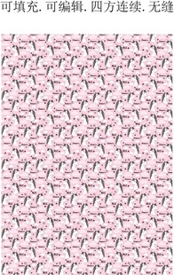 卡通小马 独角兽 马年图案 