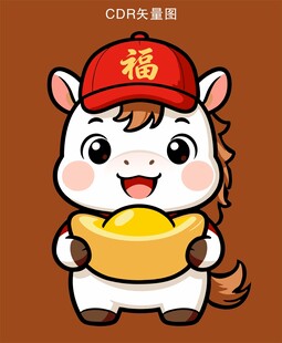 卡通马宝宝CDR矢量图手绘插画