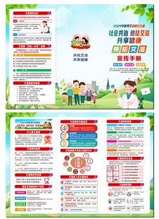 艾滋病宣传三折页