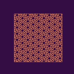 紫色背景几何图案设计