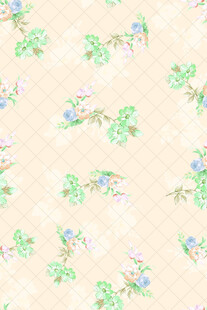 清新花卉图案背景