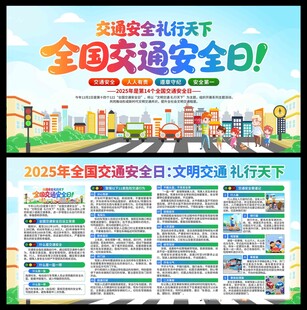 2025年全国交通安全日展板