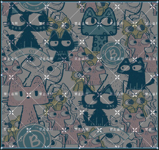 可爱猫咪图案设计素材