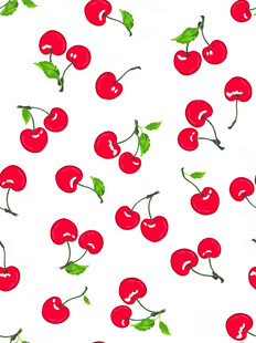 樱桃图案背景清新可爱