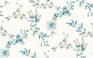 蓝白花卉图案背景纹理