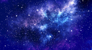 蓝色星空天花软膜背景