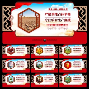 保护国土资源文化墙