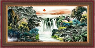 客厅山水画 