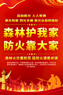 森林防火宣传海报