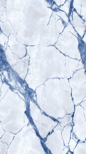 蓝白大理石