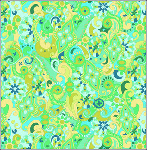 清新多彩花卉图案背景