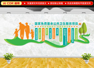 公共卫生服务项目文化墙