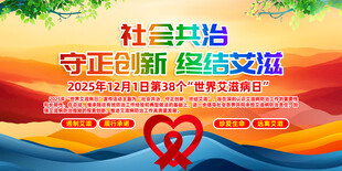 2025世界艾滋病日主题海报