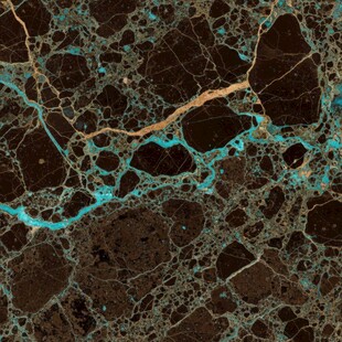 深棕色带蓝纹大理石纹理