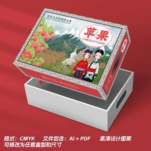 苹果礼盒包装展示