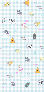 可爱卡通图案背景