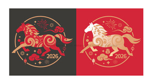 2026年马年玻璃贴窗贴